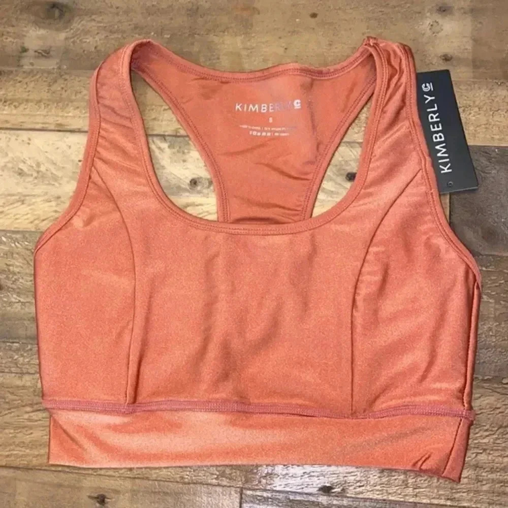 KIMBERLY C copper sports bra